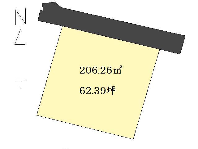 Compartment figure. Land price 4 million yen, Land area 206.26 sq m