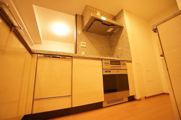 Kitchen. Stainless steel range hood ・ Dishwasher ・ oven