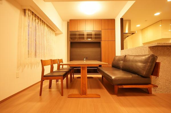 Living. TV board ・ With dining set