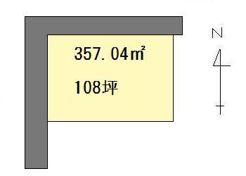 Compartment figure. Land price 23.8 million yen, Land area 357.04 sq m compartment view