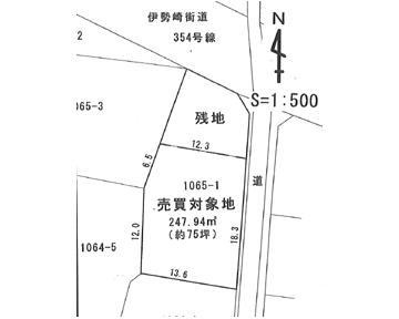 Compartment figure. Land price 16 million yen, Land area 250 sq m compartment view