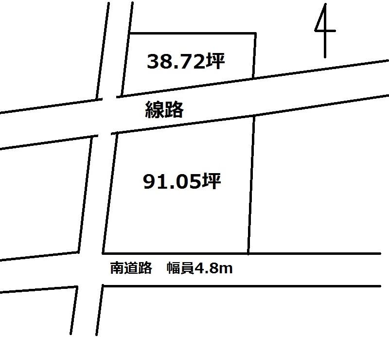 Compartment figure. Land price 12.1 million yen, Land area 429 sq m enclave includes 129.77 tsubo