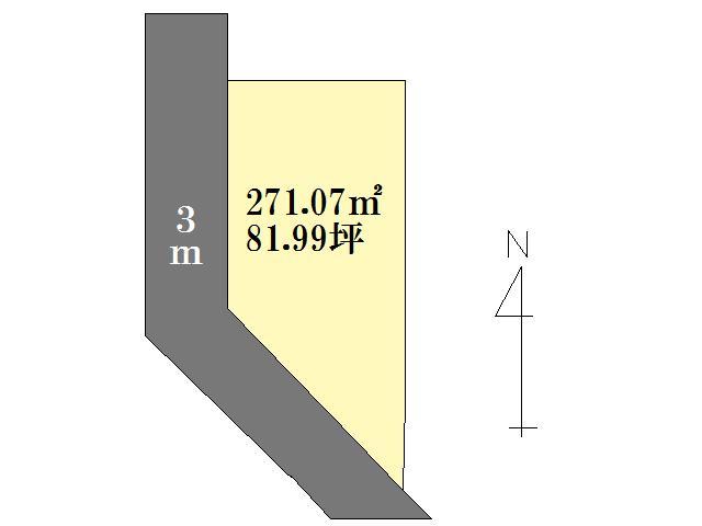 Compartment figure. Land price 15 million yen, Land area 271.07 sq m compartment view