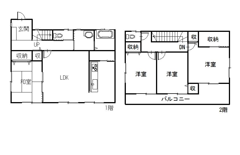 Floor plan. 15,390,000 yen, 4LDK + S (storeroom), Land area 177.77 sq m , Building area 106.82 sq m floor plan