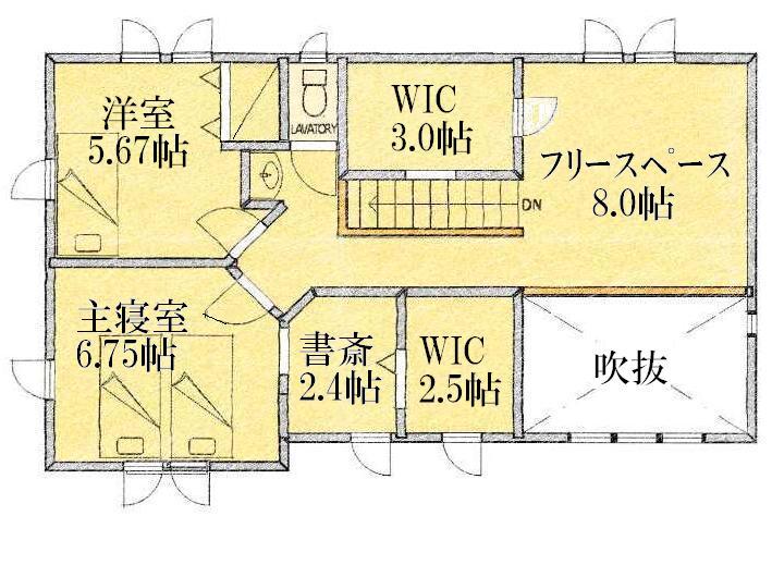 Floor plan. 27 million yen, 5LDK + S (storeroom), Land area 246.71 sq m , Between the building area 127.52 sq m 2 floor floor plan