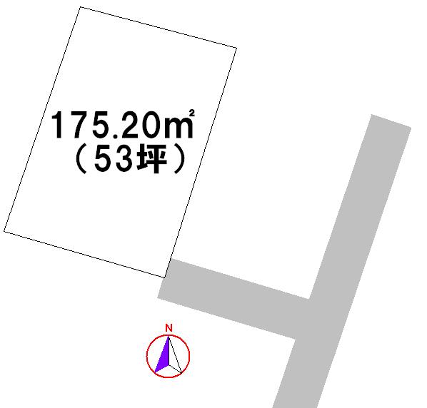 Compartment figure. Land price 8 million yen, Land area 175.2 sq m