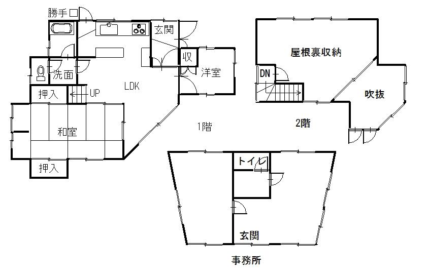 Floor plan. 32,800,000 yen, 3LDK, Land area 405.13 sq m , Building area 76.55 sq m floor plan
