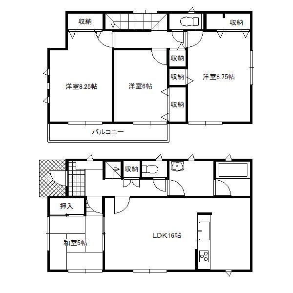 Floor plan. 19,800,000 yen, 4LDK, Land area 320.33 sq m , Building area 102.87 sq m