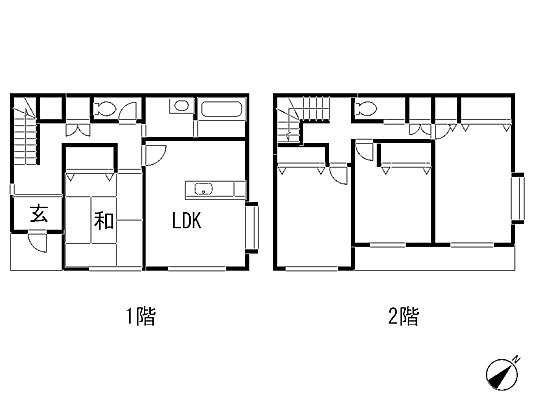 Floor plan. 16.8 million yen, 4LDK, Land area 151.86 sq m , Building area 101.85 sq m