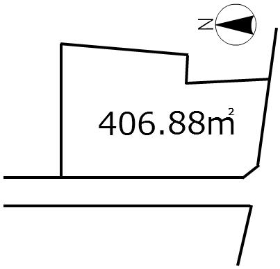 Compartment figure. Land price 13 million yen, Land area 406.88 sq m