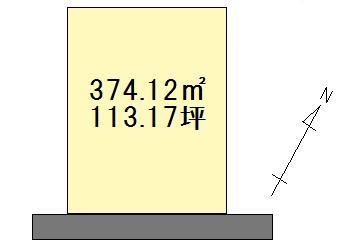 Compartment figure. Land price 16.5 million yen, Land area 374.12 sq m compartment view
