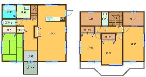 Floor plan. 32 million yen, 4LDK, Land area 201.48 sq m , Building area 113.03 sq m Matriz