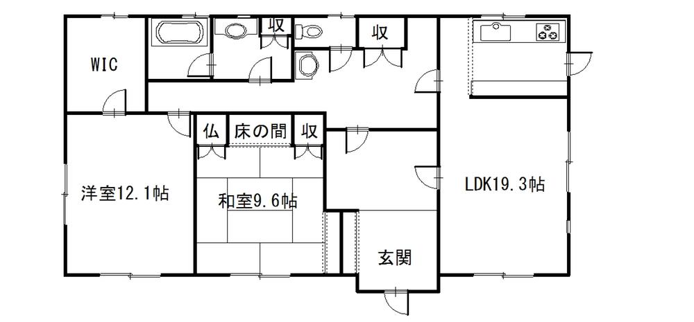 Floor plan. 15.5 million yen, 2LDK + S (storeroom), Land area 327.3 sq m , Building area 125.25 sq m floor plan