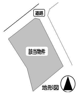 Compartment figure. Land price 2.5 million yen, Land area 660 sq m terrain