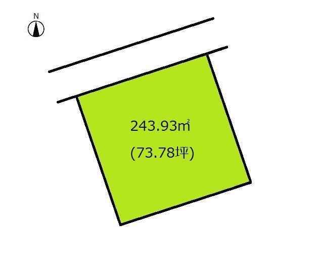 Compartment figure. Land price 9.8 million yen, Land area 243.93 sq m