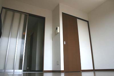Other room space. Storage of so space-saving sliding door