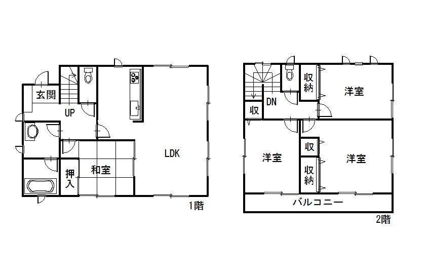 Floor plan. 19.3 million yen, 4LDK, Land area 168.58 sq m , Building area 99.63 sq m 3 Building floor plan ・ 19.3 million