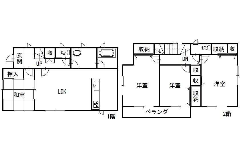 Floor plan. 19.3 million yen, 4LDK, Land area 168.58 sq m , Building area 99.63 sq m 2 Building floor plan ・ 21800000