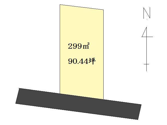 Compartment figure. Land price 23,510,000 yen, Land area 299 sq m compartment view
