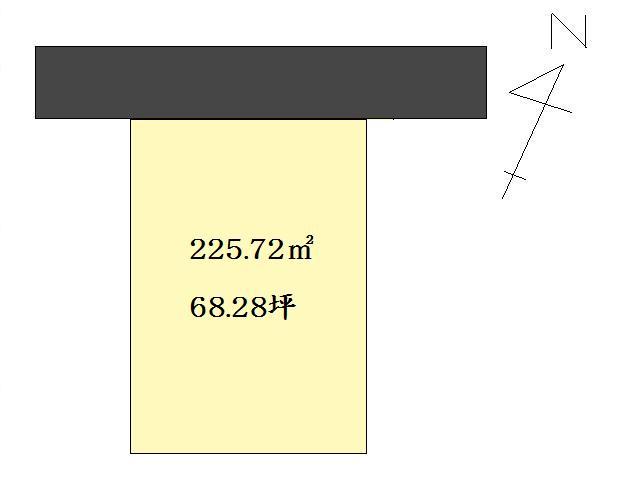 Compartment figure. Land price 6.8 million yen, Land area 225.72 sq m compartment view