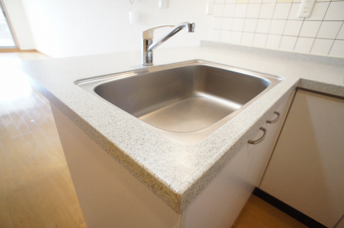 Kitchen. Very active in the spread sink is put away in cooking