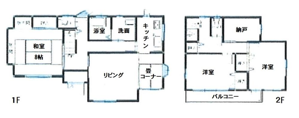 Floor plan. 13.8 million yen, 3LDK + S (storeroom), Land area 150.06 sq m , Building area 96.46 sq m