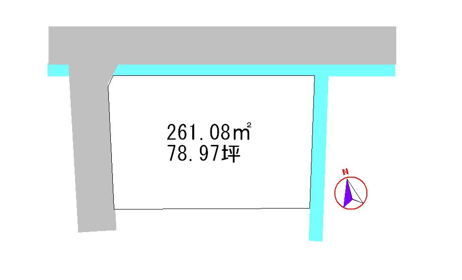 Compartment figure. Land price 5 million yen, Land area 261.08 sq m