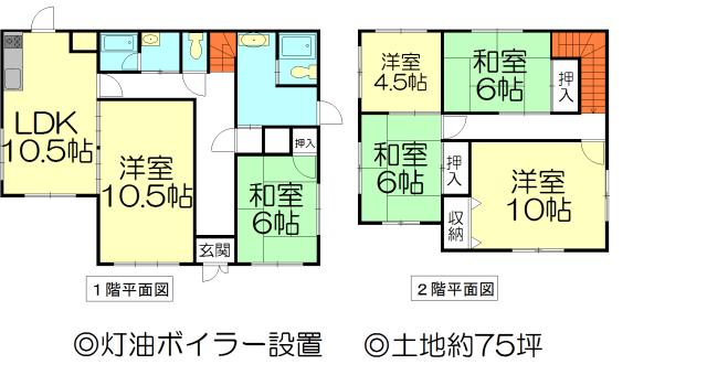 Floor plan. 18 million yen, 6LDK, Land area 251.08 sq m , Building area 133.39 sq m floor plan