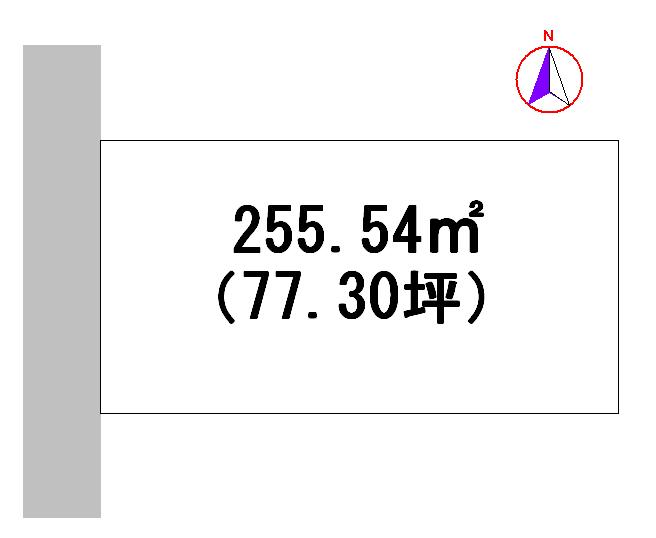 Compartment figure. Land price 11,595,000 yen, Land area 255.54 sq m