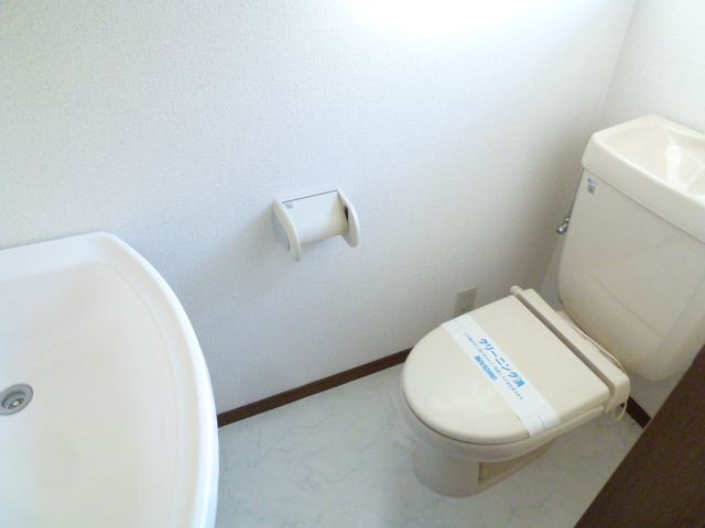 Toilet. Tatami of loft recommended for people of futon faction. 