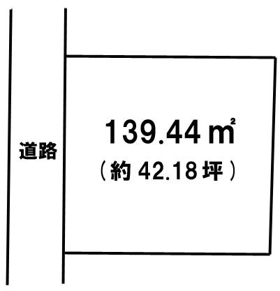 Compartment figure. Land price 11 million yen, Land area 139.44 sq m compartment view