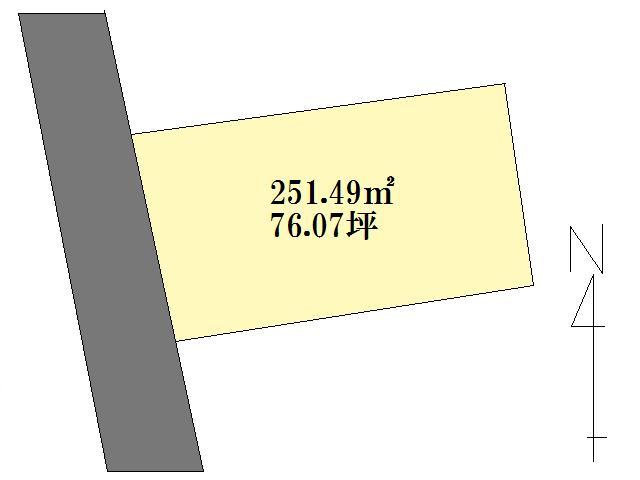 Compartment figure. Land price 19.5 million yen, Land area 251.49 sq m compartment view