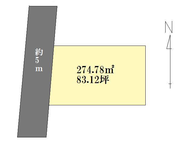 Compartment figure. Land price 5,402,000 yen, Land area 274.78 sq m