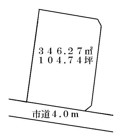 Compartment figure. Land price 12 million yen, Land area 346.27 sq m