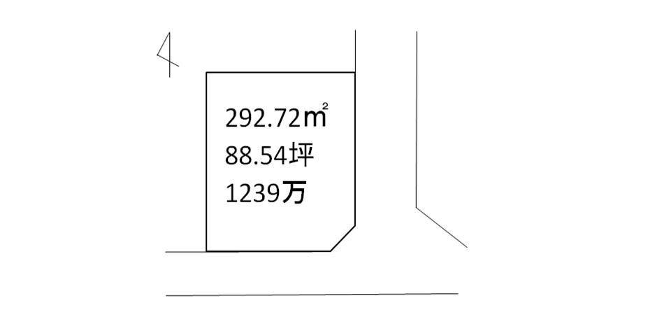 Compartment figure. Land price 11,510,000 yen, Land area 292.72 sq m compartment view