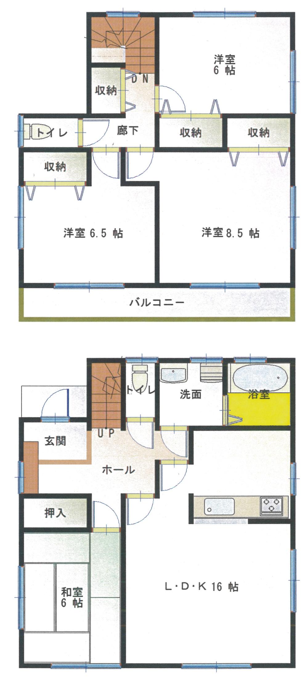 Floor plan. 17.8 million yen, 4LDK, Land area 201.04 sq m , If the building area 105.15 sq m drawings and the present situation is different, it has a priority to the present situation. 