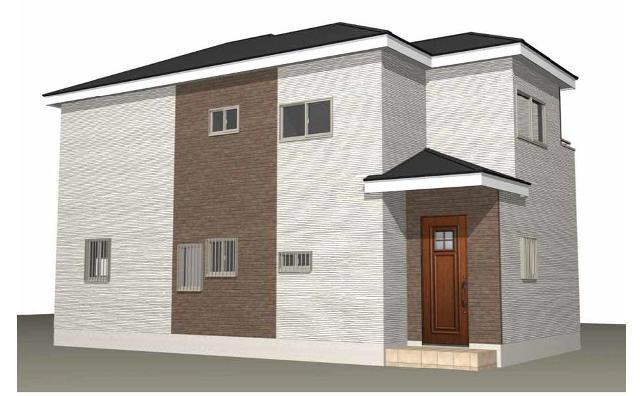 Rendering (appearance). (9 Building) Rendering  Price 1,980 yen All rooms have 6-mat more, South is facing.  There is a 10-mat room on the second floor! 