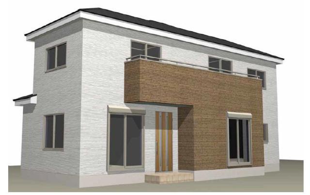 Rendering (appearance). (16 Building) Rendering  Price 2,190 yen Southeast corner lot, All rooms have 6-mat more, South is facing.  Living spacious 18.5-mat