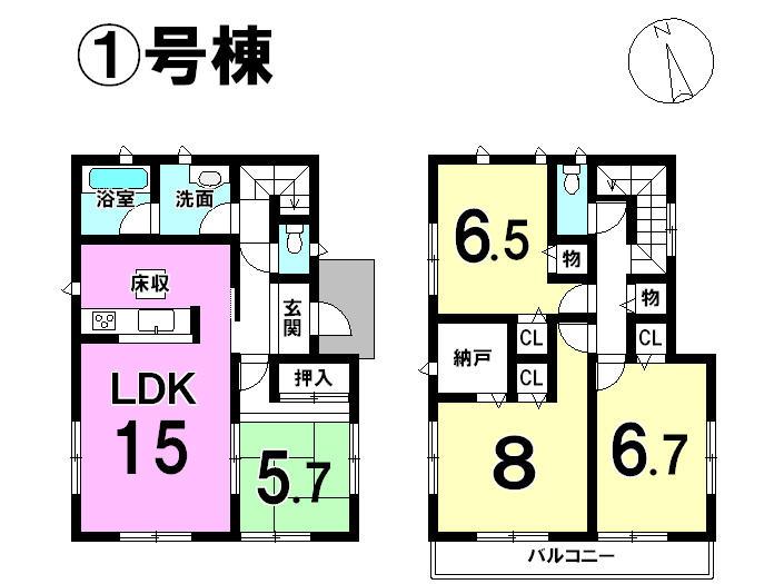 Floor plan. 16.8 million yen, 4LDK+S, Land area 166.09 sq m , All building area 98.81 sq m 2 floor 6 tatami mats or more, There is also a 2-tatami mat closet