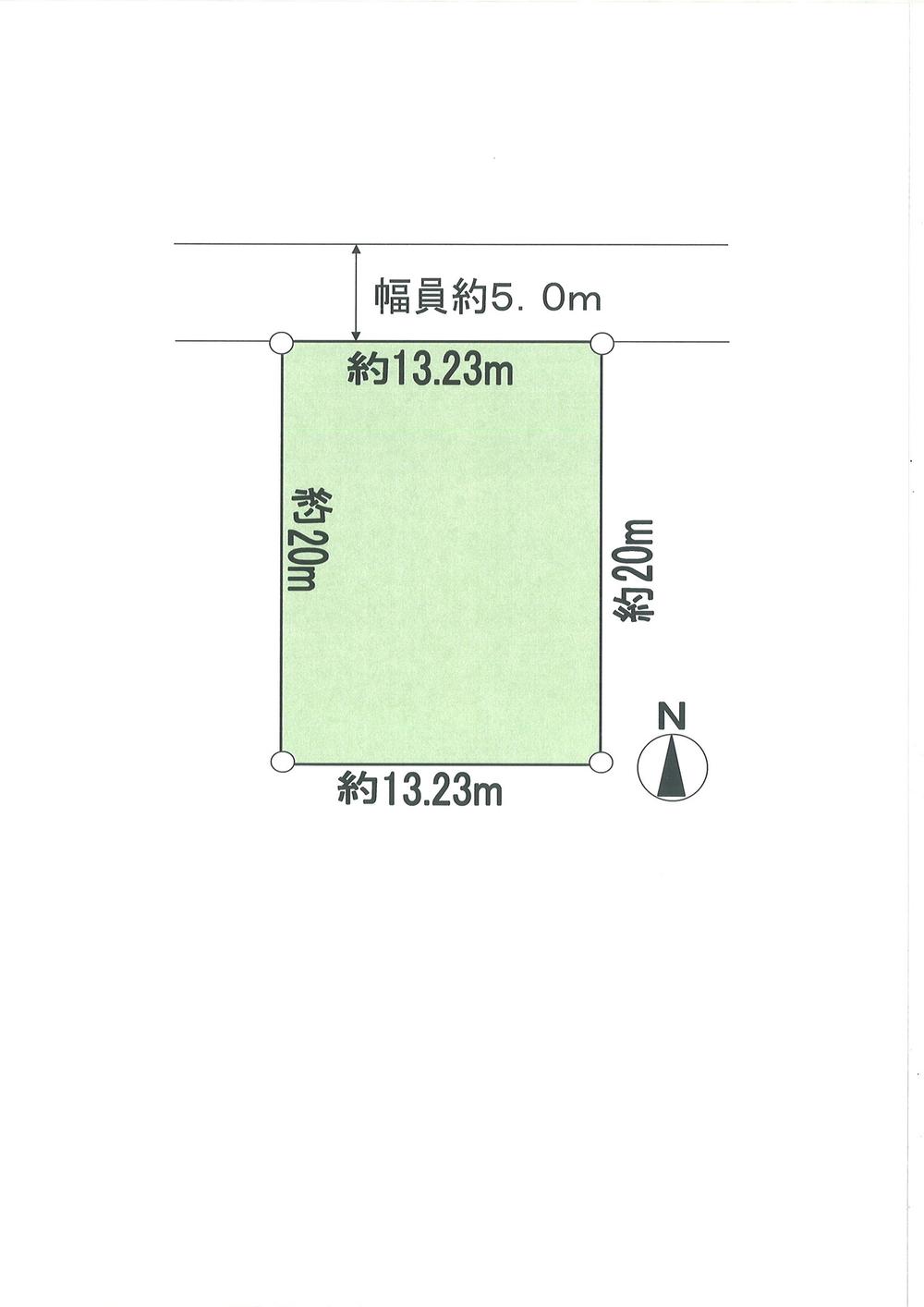 Compartment figure. Land price 8 million yen, Land area 264 sq m