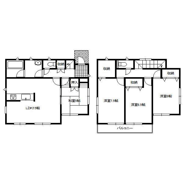 Floor plan. 17.8 million yen, 4LDK, Land area 176.78 sq m , Building area 94.56 sq m