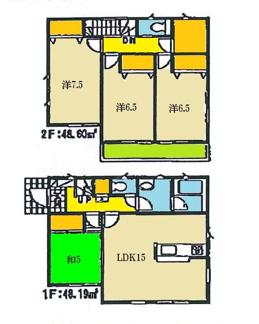 Floor plan. 16.8 million yen, 4LDK + S (storeroom), Land area 231.16 sq m , Building area 96.79 sq m