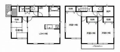 Floor plan. (Building 2), Price 16.8 million yen, 4LDK+S, Land area 231.16 sq m , Building area 96.79 sq m