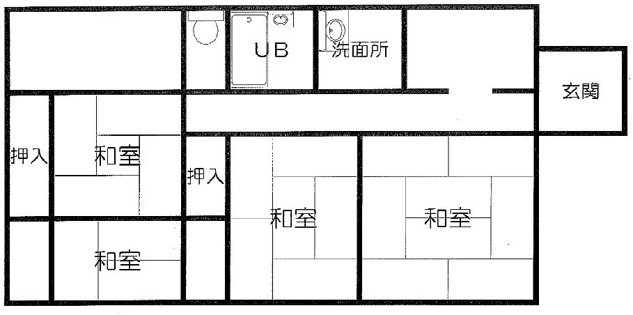 Floor plan. 9.8 million yen, 3LDK, Land area 312.8 sq m , Building area 80.14 sq m