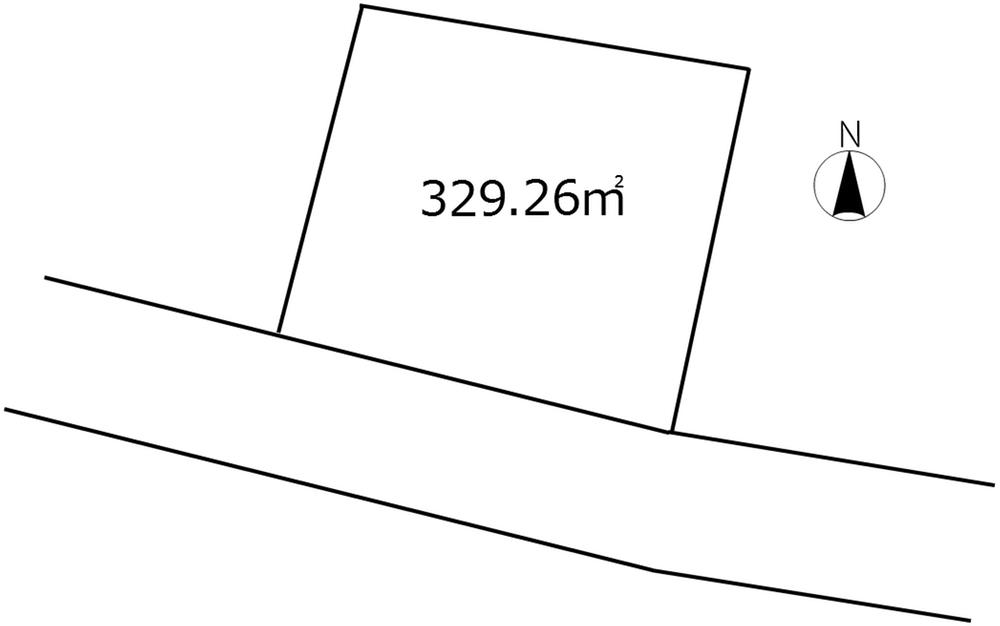 Compartment figure. Land price 9.8 million yen, Land area 329.26 sq m