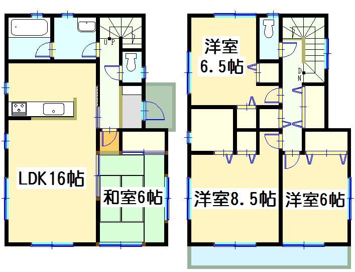 Floor plan. 18,800,000 yen, 4LDK, Land area 264.84 sq m , Building area 104.49 sq m