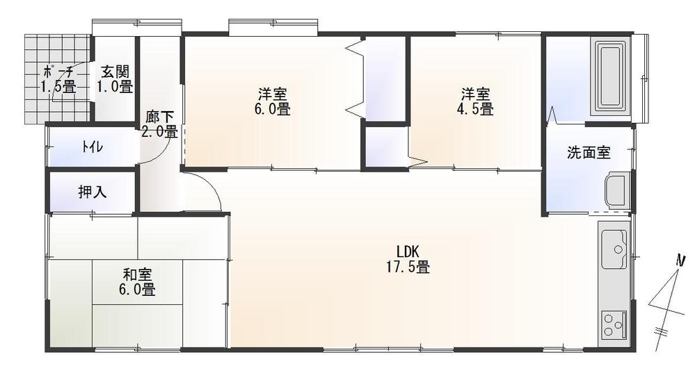 Floor plan. (1 Building), Price 17.8 million yen, 3LDK, Land area 279.35 sq m , Building area 74.91 sq m