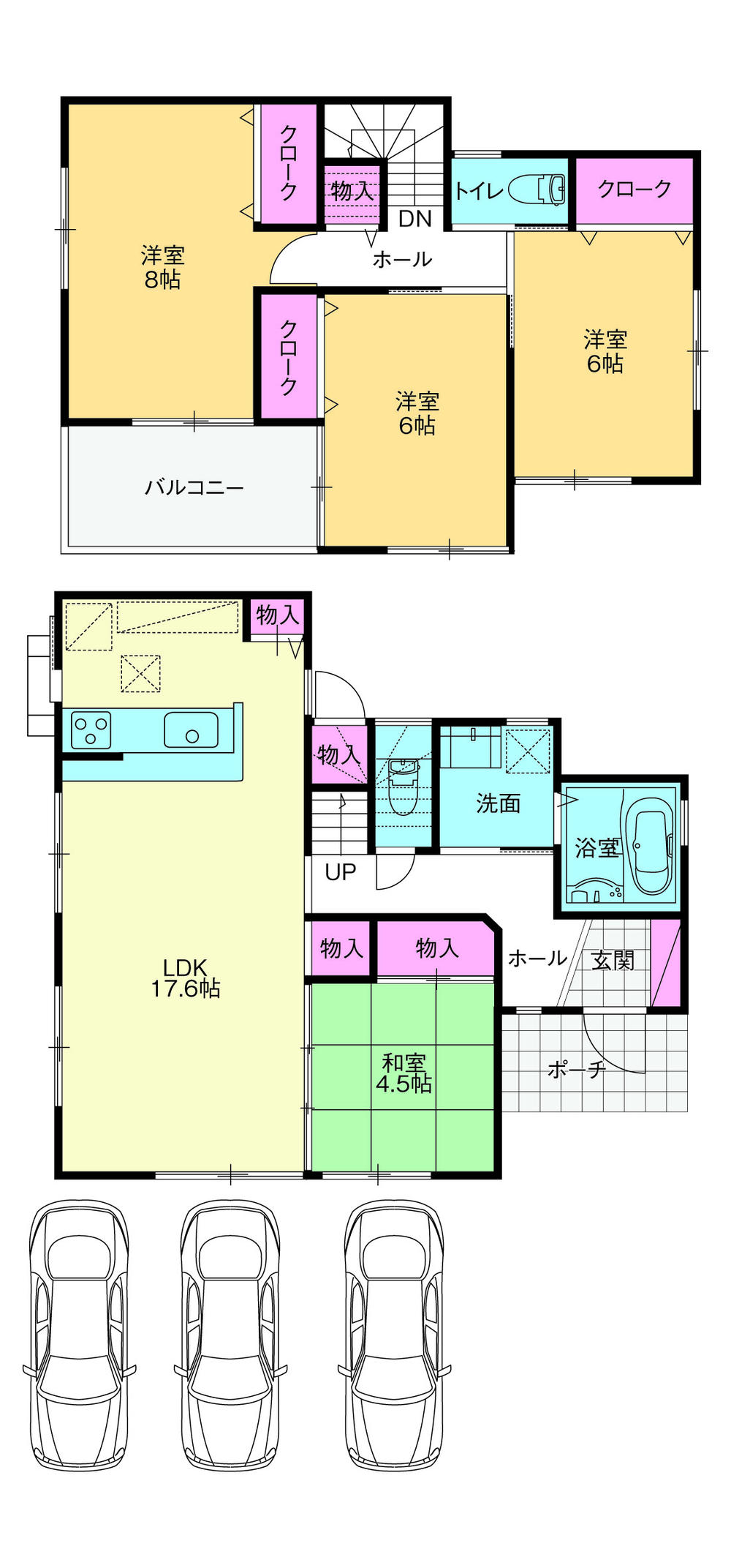 Floor plan. 35,800,000 yen, 4LDK, Land area 165.74 sq m , Building area 165.74 sq m