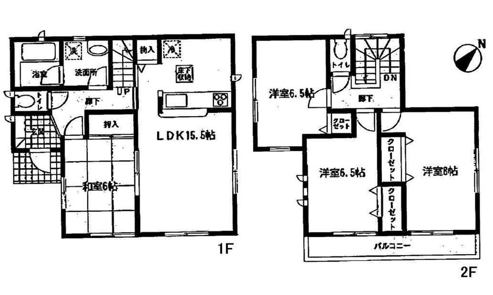 Floor plan. 17.8 million yen, 4LDK, Land area 224.71 sq m , Building area 97.2 sq m