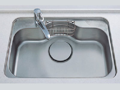 Kitchen.  [Large sink] Width, depth, Also depth sufficient large sink, You can a lot of washing at a time water splashes less. (Same specifications)
